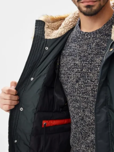 Vyriska Diesel ziemine parka is priekio