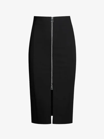 PINKO Sagomare juodas sijonas is arti