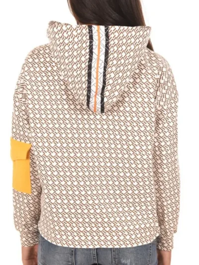 moteriskas dzemperis smelio spalvos su gobtuvu jijil is nugaros