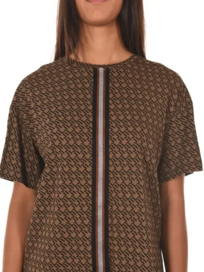 Moteriska palaidine trumpomis rankovemis ruda jijil