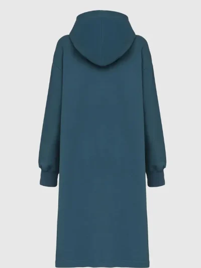 Diesel oversized stiliaus trikotažinė zalia suknele nugara