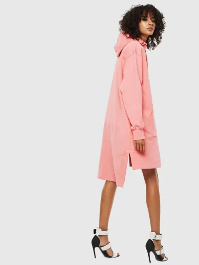 Diesel oversized stiliaus trikotazine rozine suknele is nugaros
