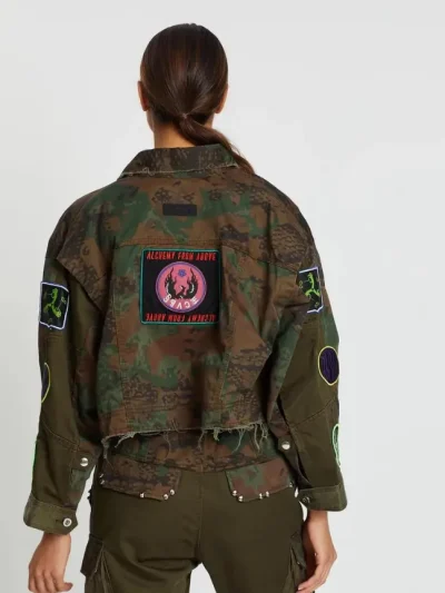 Diesel G-Anapay militaristinio stiliaus oversized striuke is nugaros