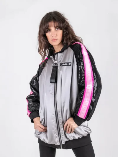 Gaelle X Lotto moteriska pilka oversized bomber striuke is profilio