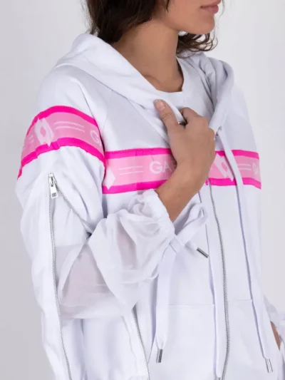 Gaelle X LOTTO baltas dzemperis is priekio