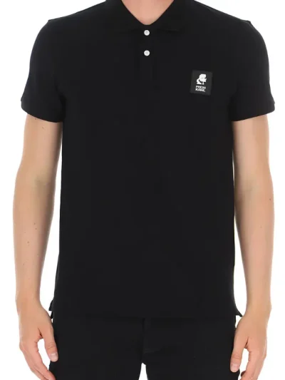 Karl Lagerfeld Polo juodi marskineliai desne