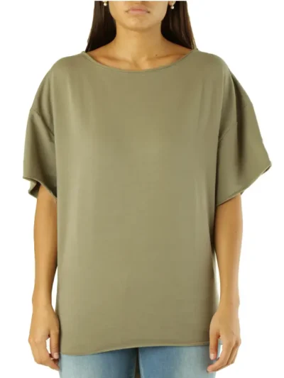 MET Moteriski zali marskineliai trumpomis rankovemis