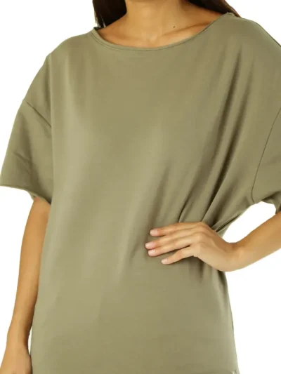 MET Moteriski zali marskineliai trumpomis rankovemis is priekio