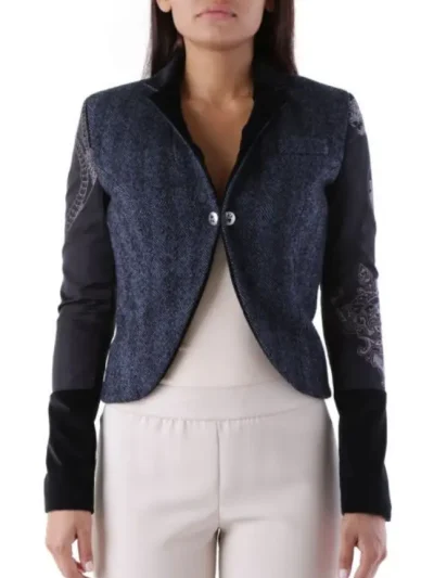 moteriskas trumpas melynas svarkas john richmond