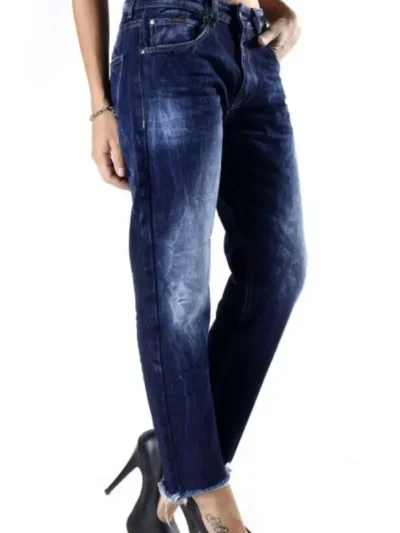 Sexy Women Moteriski tamsiai melyni dzinsai is sono