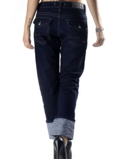 Sexy Women Moteriski melyni atlenkiami dzinsai is nugaros