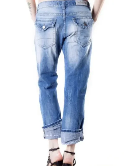 Sexy Women Moteriski sviesiai melyni plešyti dzinsai is nugaros