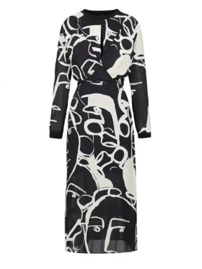 Armani Exchange moteriska juoda suknele is priekio