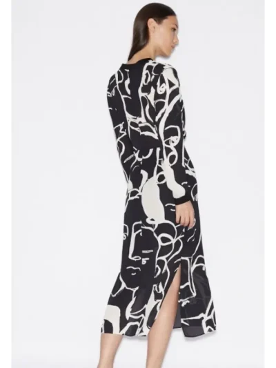 Armani Exchange moteriska juoda suknele is nugaros