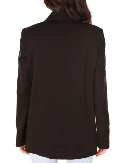 Moteriskas Juodas klasikinis svarkas su herbu Gaelle Paris is nugaros