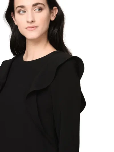 Moteriska Juoda Midi suknele Armani Exchange is priekio