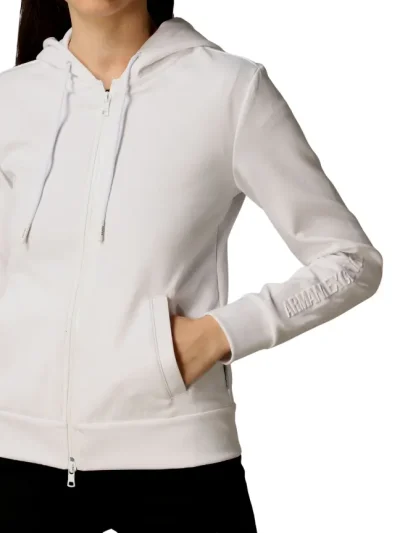 Moteriskas Baltas dzemperis Armani Exchange is priekio
