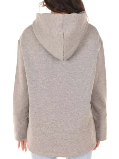 Moteriskas pilkas dzemperis su raisteliais Gaelle Paris is nugaros