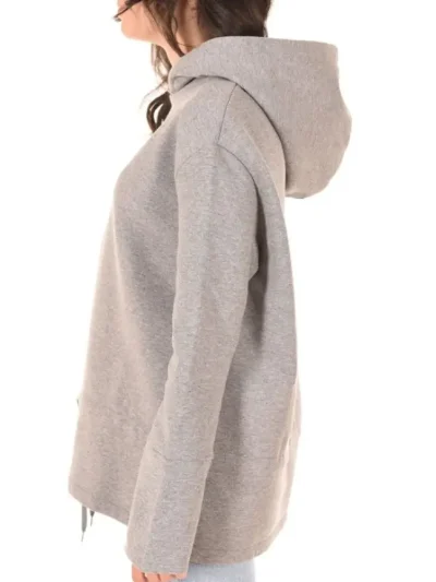 Moteriskas pilkas dzemperis su raisteliais Gaelle Paris is sono