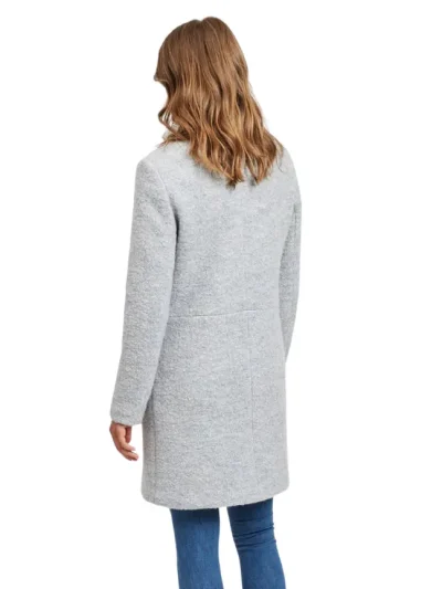 Moteriskas Pilkas paltas VILA is nugaros