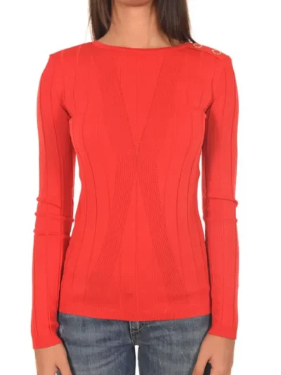 Moteriskas raudonas megztinis IZAR PINKO