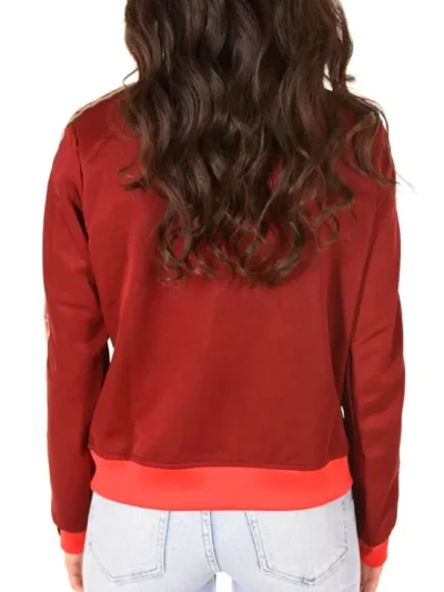 Moteriškas Bordo sportinis kostiumas Gaelle Paris is nugaros