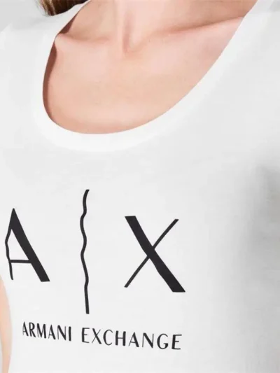 Moteriski Balti marskineliai Armani Exchange is arti