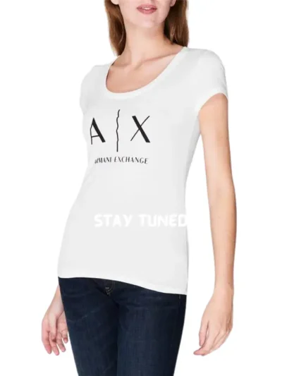 Moteriski Balti marskineliai Armani Exchange