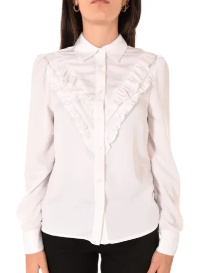 Moteriska palaidine ilgomis rankovemis balta Bufalo Pinko is priekio