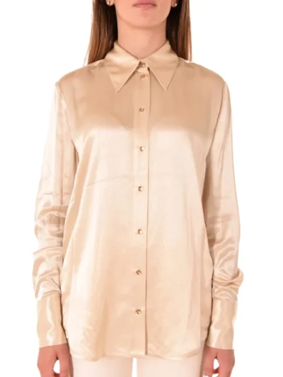 Moteriska palaidine ilgomis rankovemis Circumpolare Pinko is priekio