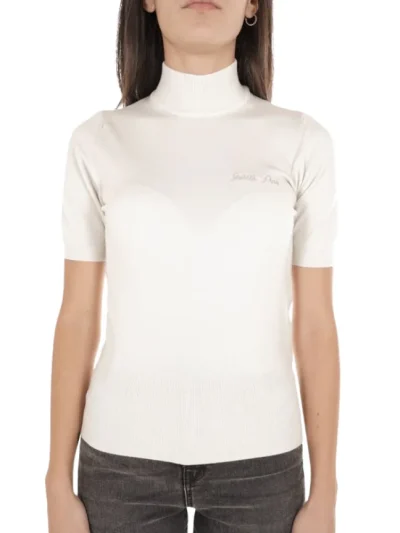 Moteriska palaidine trumpomis rankovemis Gaelle Paris is riekio