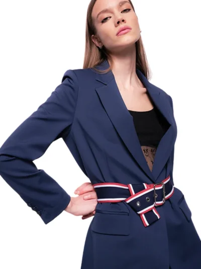 PINKO Moteriskas melynas svarkas Erice su dirzu is sono