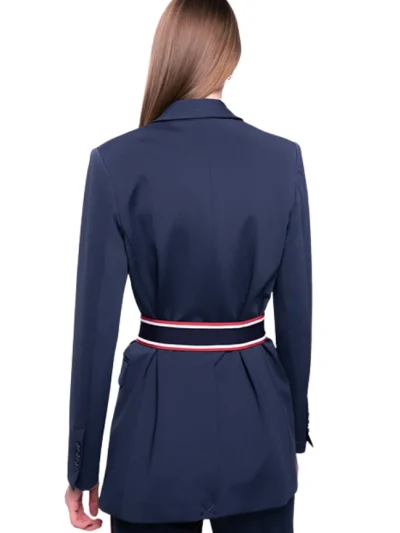 PINKO Moteriskas melynas svarkas Erice su dirzu is nugaros