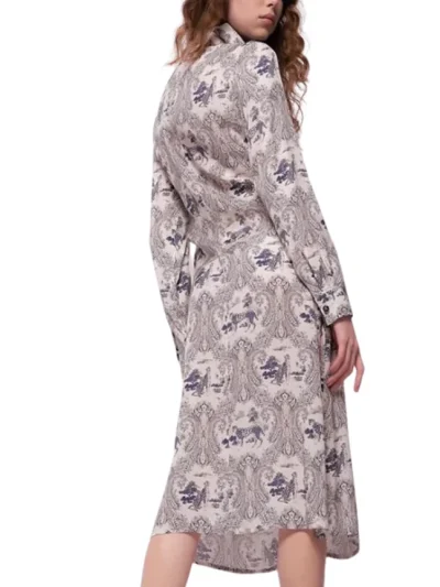 Pinko moteriska marga suknele Carbonia is nugaros