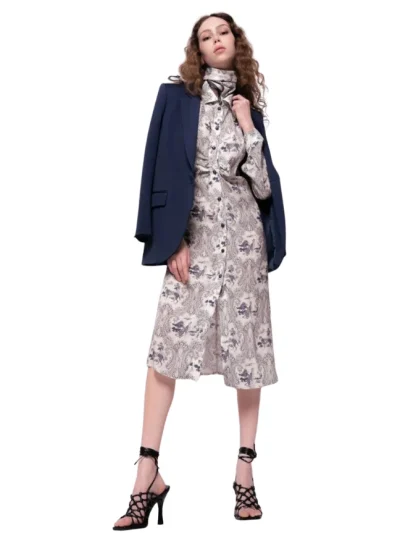 Pinko moteriska marga suknele Carbonia is sono