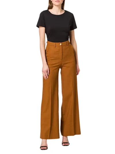 PINKO Moteriskos Palazzo linines kelnes Acuto