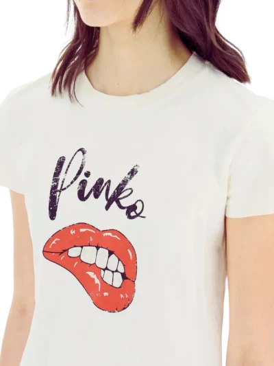 PINKO Moteriska balta maikuts is arti